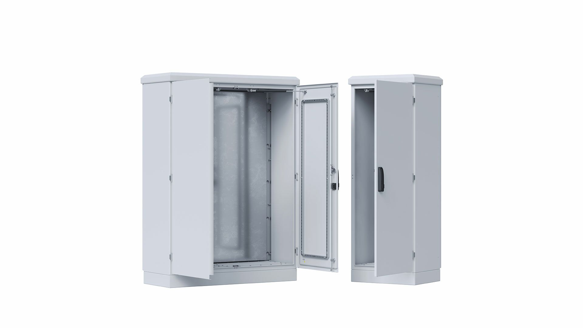 Outdoor control cabinet made from single-walled aluminium profiles LUKA GmbH      