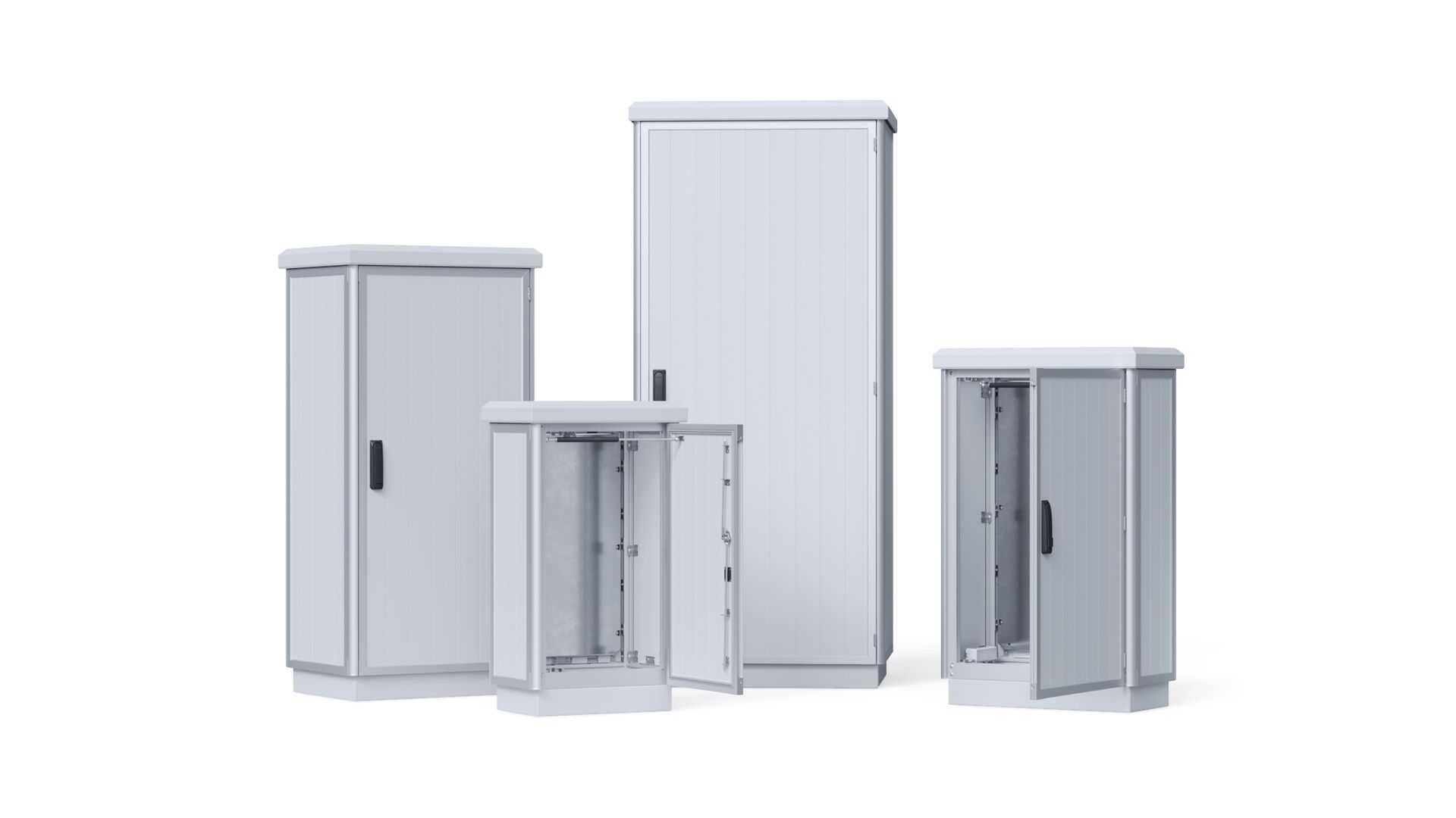 Outdoor cabinets made of double-walled aluminium profiles LUKA GmbH      