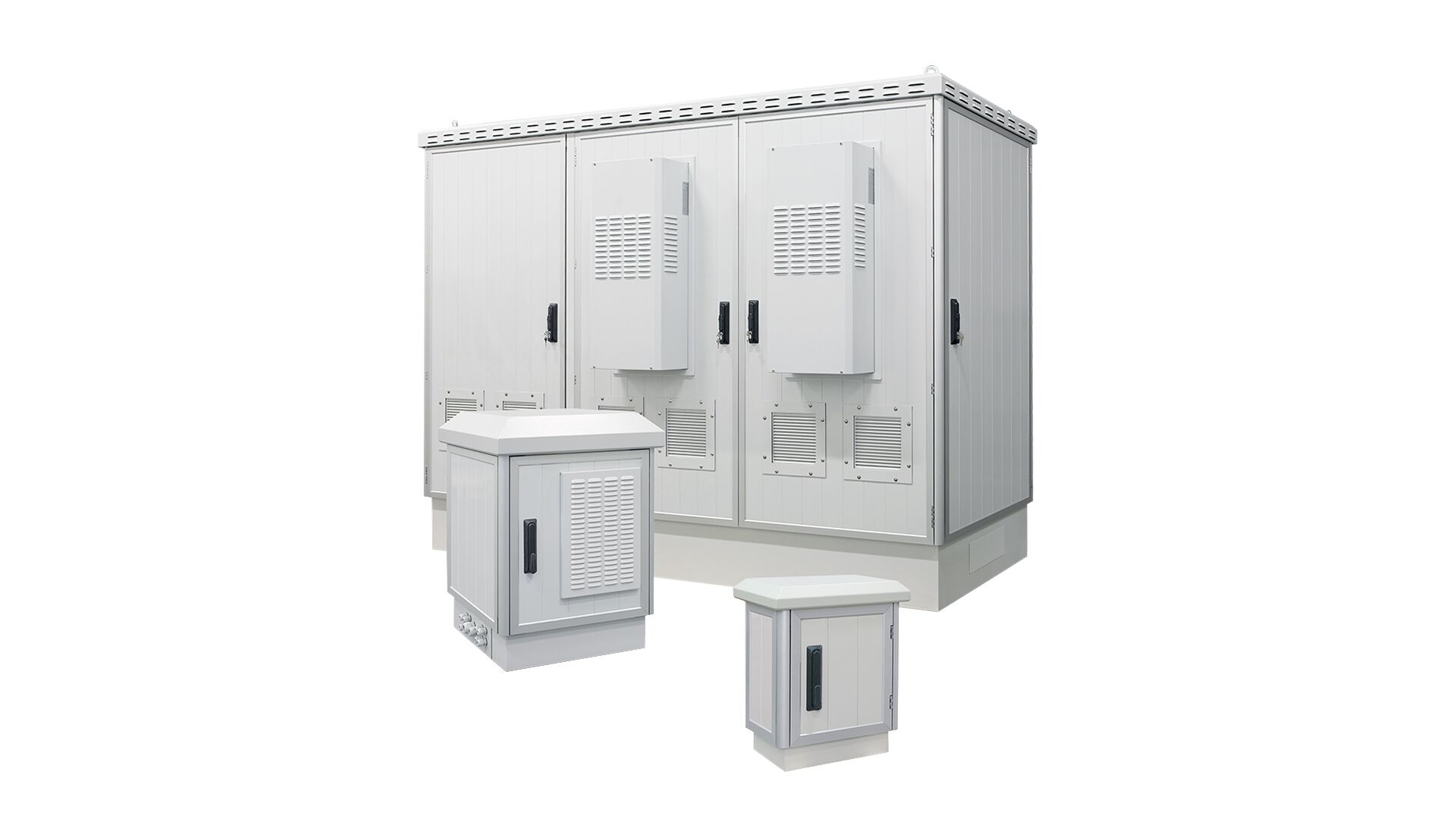 Outdoor cabinets made of double-walled aluminium profiles LUKA GmbH