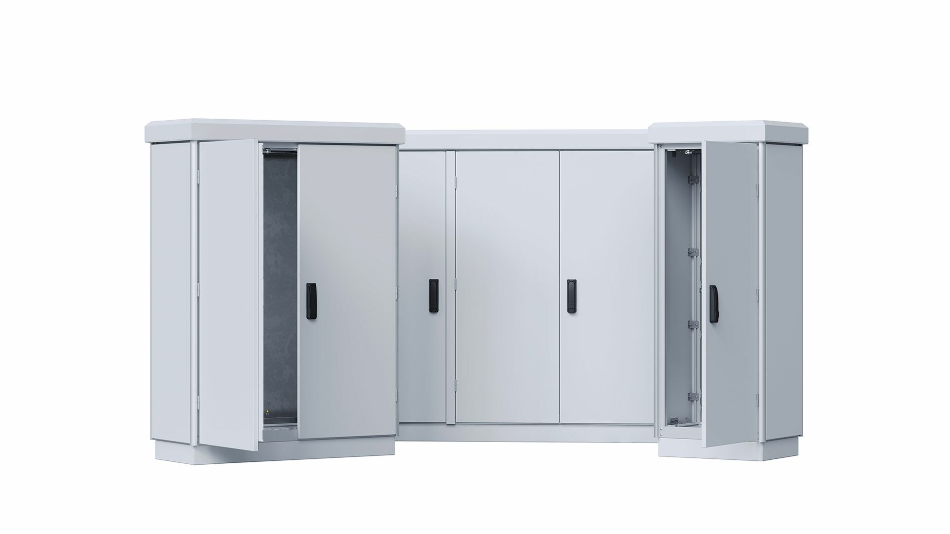 Outdoor control cabinet based on modular aluminium system technology LUKA GmbH      